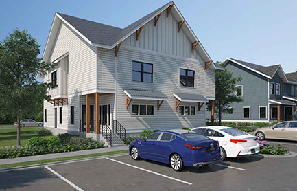 Exterior rendering of the Glen Cottage